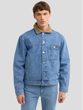 BIG STAR BIG STAR Kurtka jeansowa NOLAN Niebieski Basic Fit