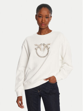 PINKO PINKO Світшот Nelly 100534 A2RO Білий Regular Fit