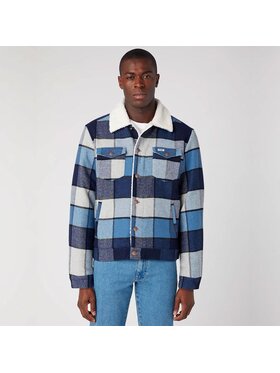 Wrangler Wrangler Kurtka zimowa TRUCKER JACKET Niebieski Regular Fit