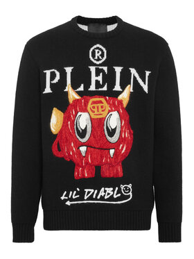 PHILIPP PLEIN PHILIPP PLEIN S dlouhým rukávem 2937 Černá Regular Fit