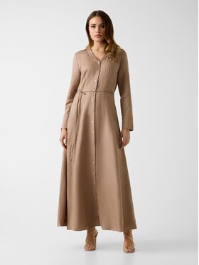 Guess Guess Každodenní šaty 181126 Béžová Classic Fit