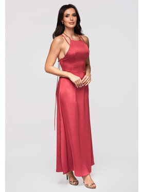 Ombre Ombre Sukienka wieczorowa LA-OM-DLR366 Różowy Slim Fit