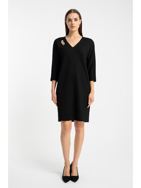 CLICK CLICK Sukienka koktajlowa 60-6150 Czarny Regular Fit