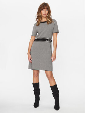 JOOP! JOOP! Pletena obleka 30038059 Siva Regular Fit