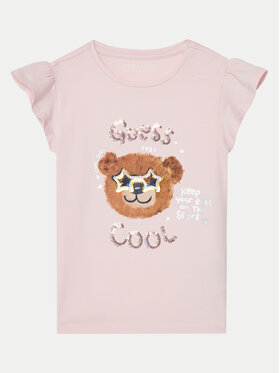 Guess Guess Póló K5RI18 K6YW4 Rózsaszín Regular Fit