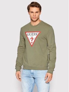 Guess Guess Mikina Audley M2YQ37 K6ZS1 Zelená Slim Fit