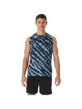 Asics Asics T-Shirt ASICS Wild Camo Singlet Granatowy Regular Fit
