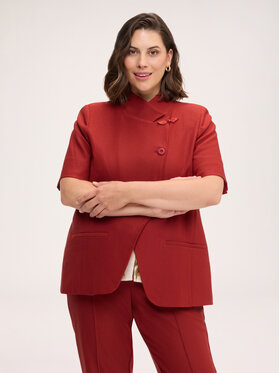 Fiorella Rubino Fiorella Rubino Marynarka Q092T000346N037 Brązowy Slim Fit
