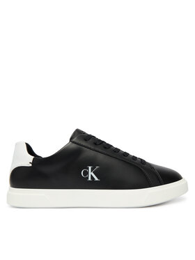 Calvin Klein Calvin Klein Sneakersy Low Pro Cup Laceup Lth Moire HW0HW02845 Czarny