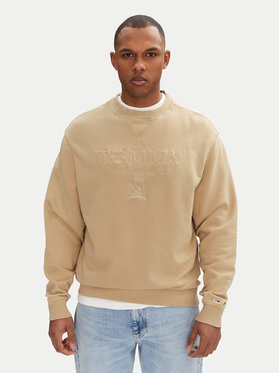 Tommy Jeans Tommy Jeans Džemperis ar kapuci Varsity DM0DM20827 Bēšs Relaxed Fit