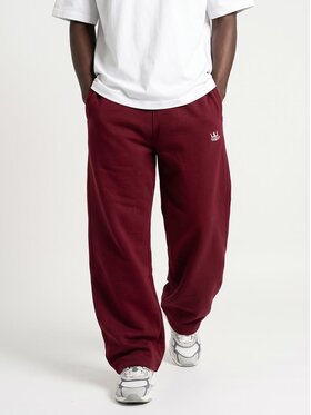 Jigga Wear Jigga Wear Spodnie dresowe Szerokie regulowane 131961 Czerwony ciemny Baggy Fit