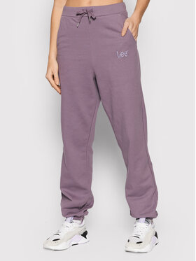 Lee Lee Spodnie dresowe L32MTXTZ 112143857 Fioletowy Relaxed Fit