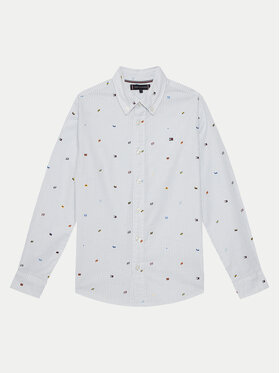 Tommy Hilfiger Tommy Hilfiger Camicia KB0KB09555 D Celeste Regular Fit