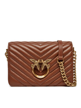 PINKO Pinko Käekott Sheep Nappa Chevron Pruun