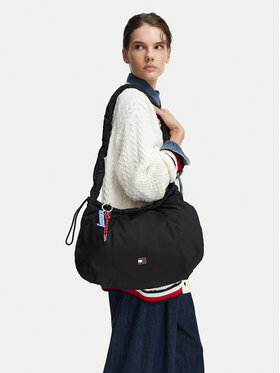 Tommy Jeans Tommy Jeans Τσάντα Tjw Icon Charms Hobo AW0AW18783 Μαύρο