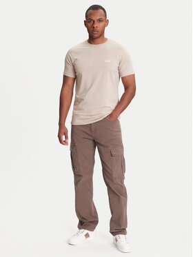 Guess Guess Tričko M4GI70 KC9X0 Béžová Slim Fit