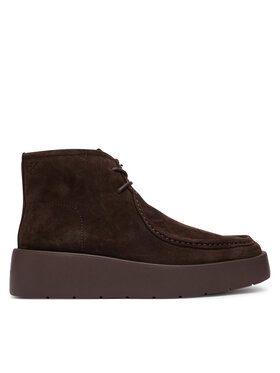 Calvin Klein Calvin Klein Auliniai batai Flatf Lace Up Apr Cut Boot HW0HW03273 Tamsiai ruda