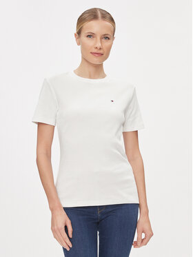 Tommy Hilfiger Tommy Hilfiger T-särk New Cody WW0WW40587 Valge Slim Fit