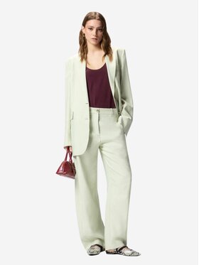 PINKO PINKO Jazdecké nohavice Pantaloni con cintura Zelená Regular Fit