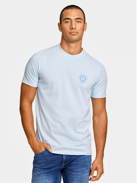 Lindbergh Lindbergh Tricou 30-400267 Albastru celest Relaxed Fit