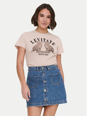 ONLY ONLY T-krekls Lucy 15346760 Rozā Regular Fit