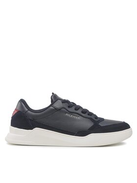 Tommy Hilfiger Tommy Hilfiger Sneakersy Elevated Cupsole Leather Mix FM0FM04358 Granatowy