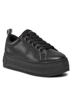 Calvin Klein Jeans Calvin Klein Jeans Sneakersy Bold Flatf Low Laceup Lth In Lum YW0YW01309 Černá