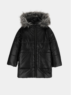 Coccodrillo Coccodrillo Płaszcz ZC3151103OGK Czarny Regular Fit