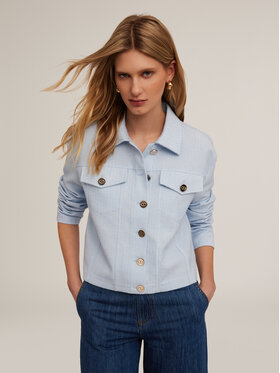 Motivi Motivi Giacca outdoor R162Q001021N004 Turchese Regular Fit