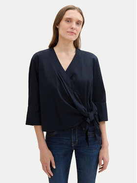 Tom Tailor Tom Tailor Blúz 1043200 Sötétkék Loose Fit