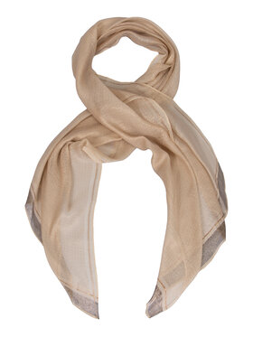 ALLORA BE UNIQUE ALLORA BE UNIQUE Scialle wieczorowy z wełną i jedwabiem Beige