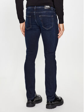 KARL LAGERFELD Jeans Hlače 265840 500830 Mornarsko Modra Slim Fit