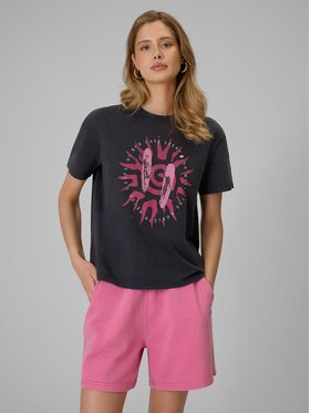 4F 4F T-Shirt 4FRSS26TTSHF4517-20S Czarny Relaxed Fit