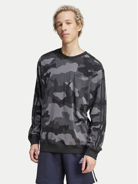 adidas adidas Majica dugih rukava Seasonal Essentials Camouflage IY6633 Siva Regular Fit