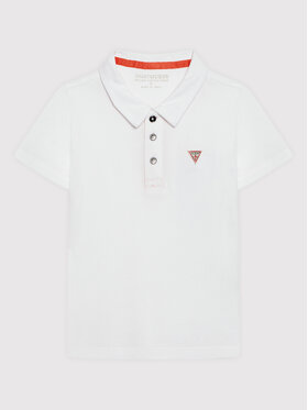 Guess Guess Tricou polo N2GP03 KAPY0 Alb Regular Fit
