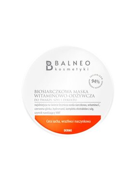 Balneo Balneo Biosiarczkowa witaminowo-odżywcza do twarzy, szyi i dekoltu Maseczka