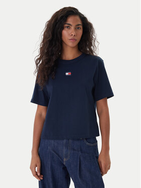 Tommy Jeans Tommy Jeans Tricou Badge DW0DW22202 Bleumarin Boxy Fit