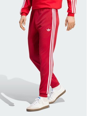 adidas adidas Spodnie materiałowe 159296 Czerwony Slim Fit