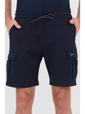 Aeronautica Militare Aeronautica Militare Szorty 241BE197F511 Granatowy Regular Fit