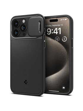 Spigen Spigen Etui na telefon Optik Armor Mag MagSafe Czarny