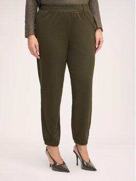 Fiorella Rubino Fiorella Rubino Pantaloni di tessuto P011E000084N035 Verde Regular Fit