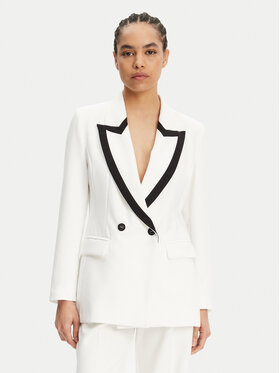 Maryley Maryley Giacca da abito 25EB189/43BN Bianco Regular Fit