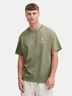 Solid Solid T-Shirt Ismail 21108240 Πράσινο Regular Fit