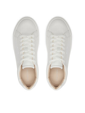 Calvin Klein Superge Cupsole Lace Up W/Ml Lth HW0HW02119 Bela