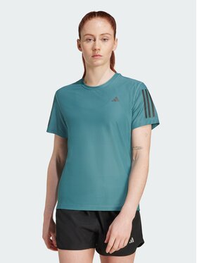 adidas adidas Koszulka techniczna Own The Run Zielony Regular Fit