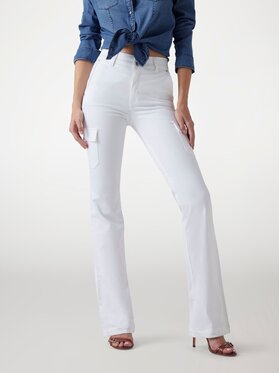 Guess Guess Spodnie materiałowe 174913 Biały Slim Fit