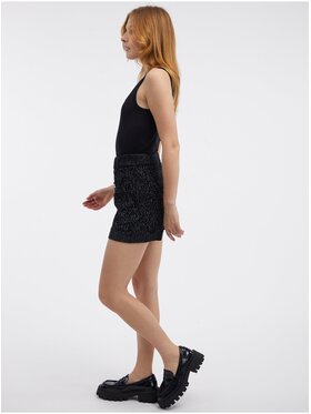 Orsay Orsay Szorty 1000065660000__L Czarny Regular Fit