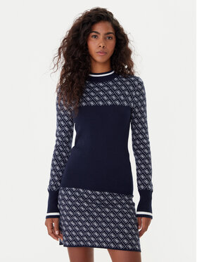 Guess Guess Sweter W5BR24 Z3JD2 Granatowy Slim Fit
