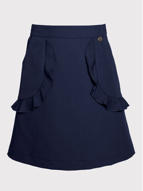 SLY SLY Spódnica 3S-303B Granatowy Comfortable Fit