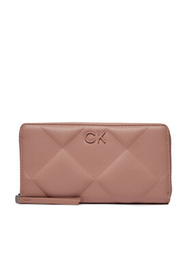 Calvin Klein Calvin Klein Duży Portfel Damski Re-Lock Quilt Za Wallet Lg K60K610774 Różowy